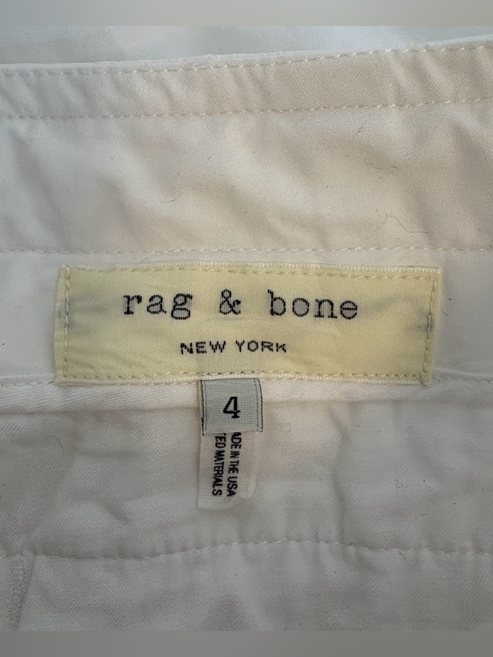 Rag & bone cotton wide leg cropped pants , sz : 4 - Picture 8 of 9